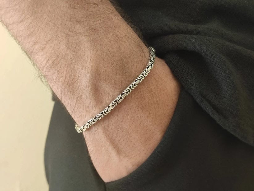 Roman Silver Bracelet For Men