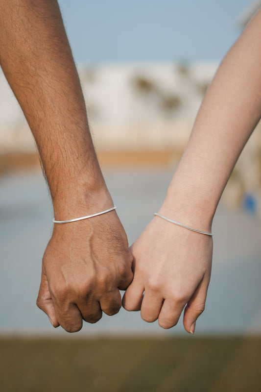 Forever Fusion Silver Couples Bracelets