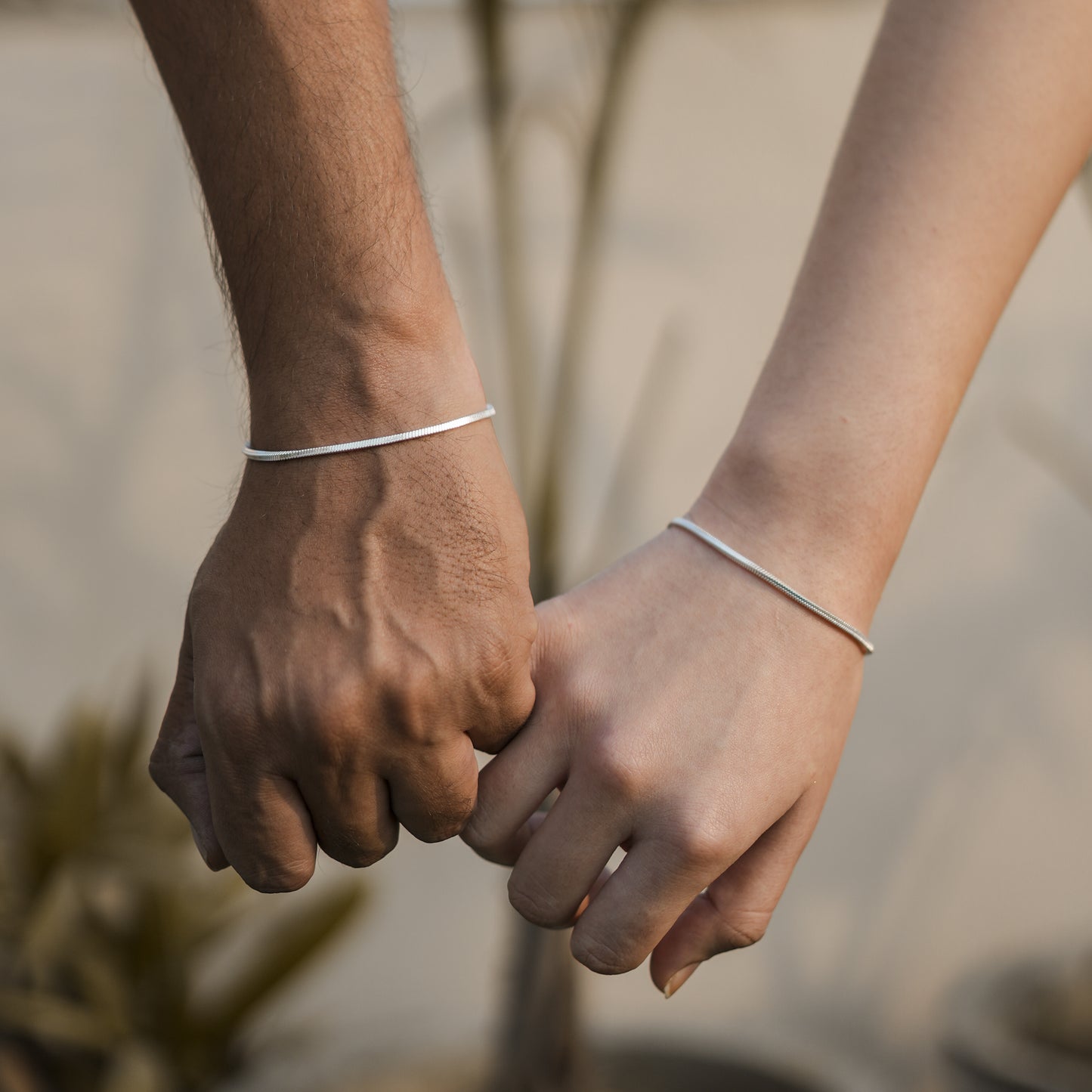 Forever Fusion Silver Couples Bracelets