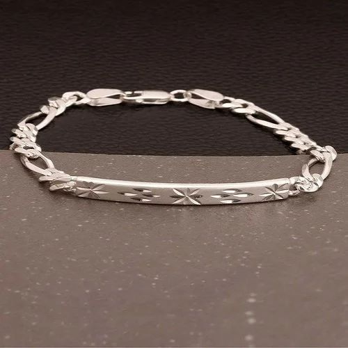 Cremation Silver Bracelet For Men