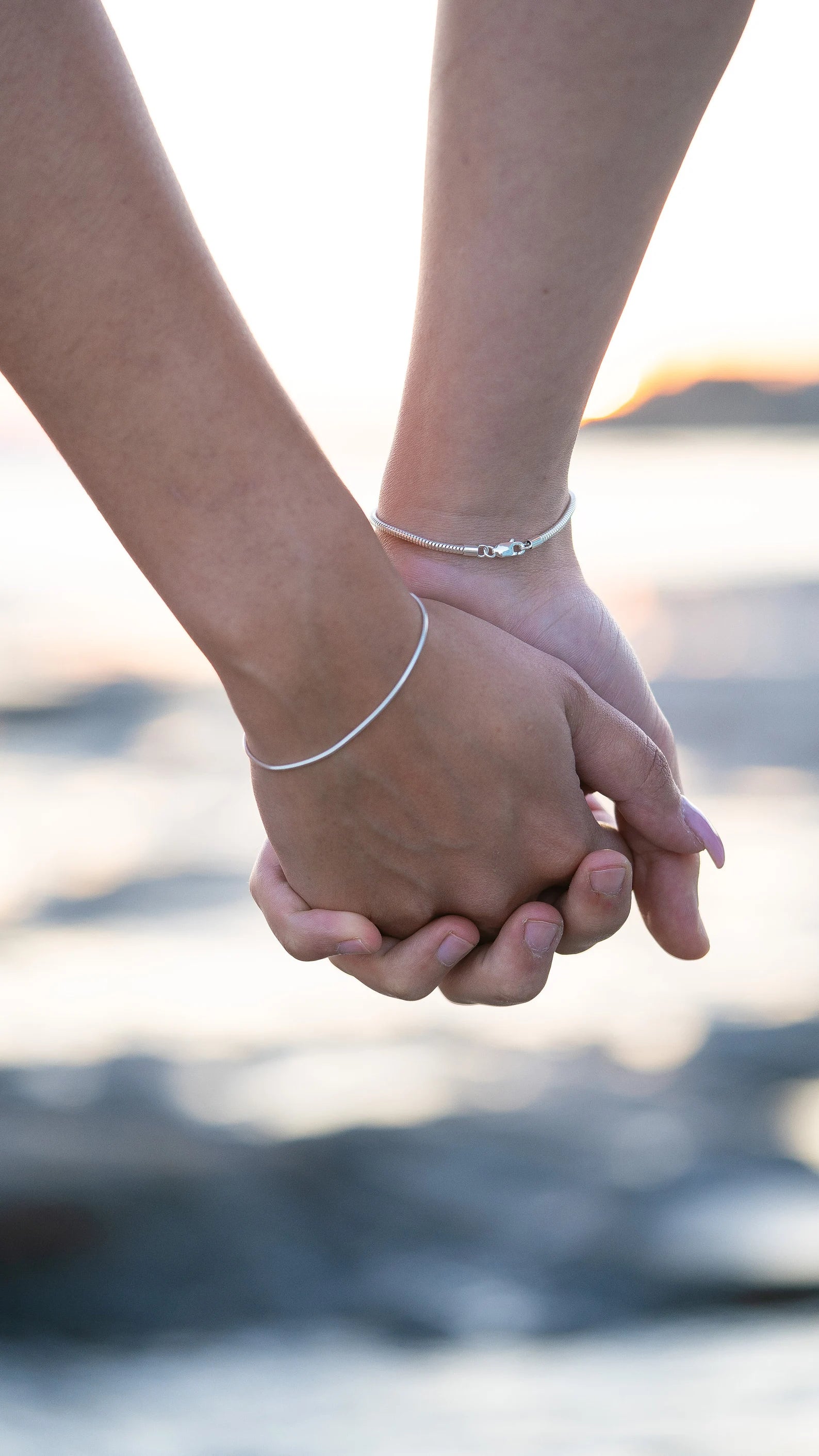 Silver Bead Couple Bracelet - Maharanees