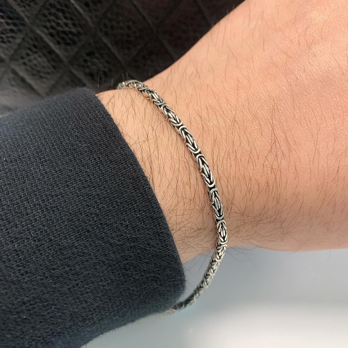 Roman Silver Bracelet For Men