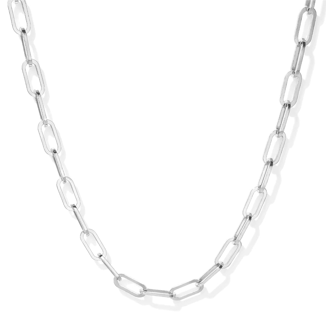 Rope Curv Silver Chain for women